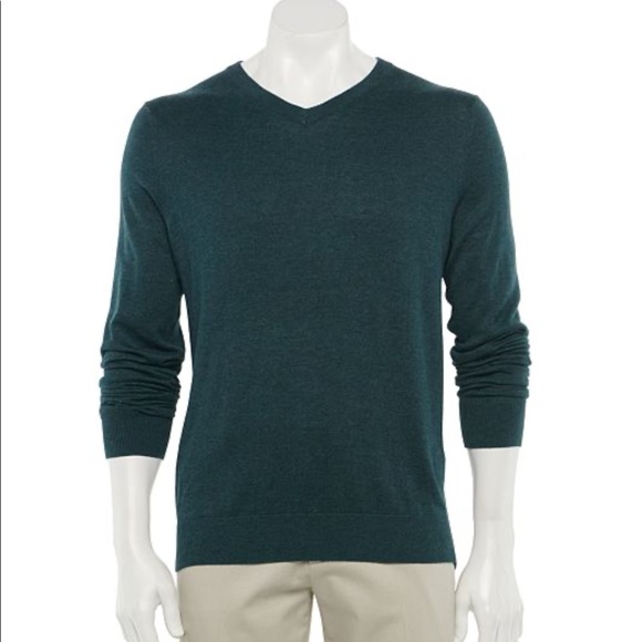 croft & barrow Other - Croft & Barrow V-Neck Sweater Teal Easy Care NWT